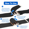 Senior Black Metal Buckle Gait Belt