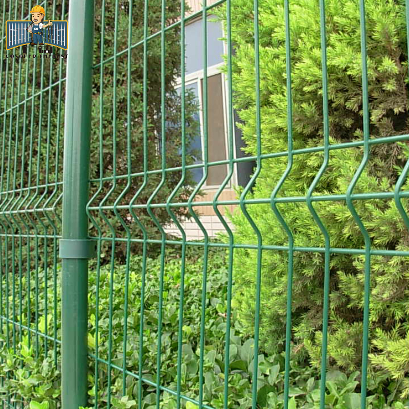 ANJIA Group 3D curved welded wire mesh fence for school perimeter security installation