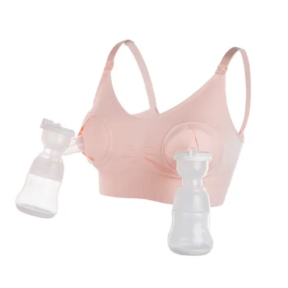 Ladymate ODM/OEM Wire-Free Front Buckle Maternity Bra for Breastfeeding