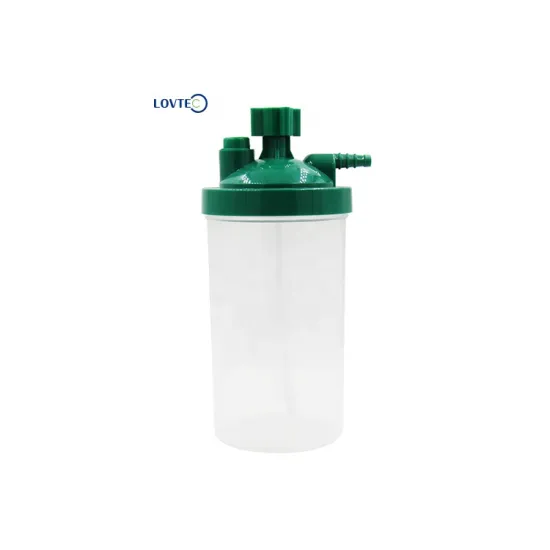 Professional Lovtec Concentrator Bubble Humidifier Bottle with Metal Oxygen Regulator and Flow Meter for Precise Humidity Control