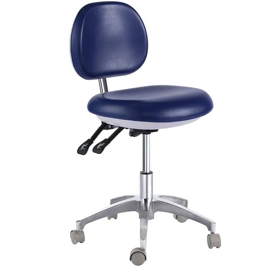 Mobile Height Adjustable Hospital Stool: The Ultimate Medical & Dental Swivel Chair for Professionals