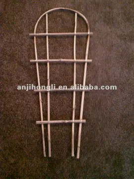 Natural Hooped Bamboo Ladder Trellis