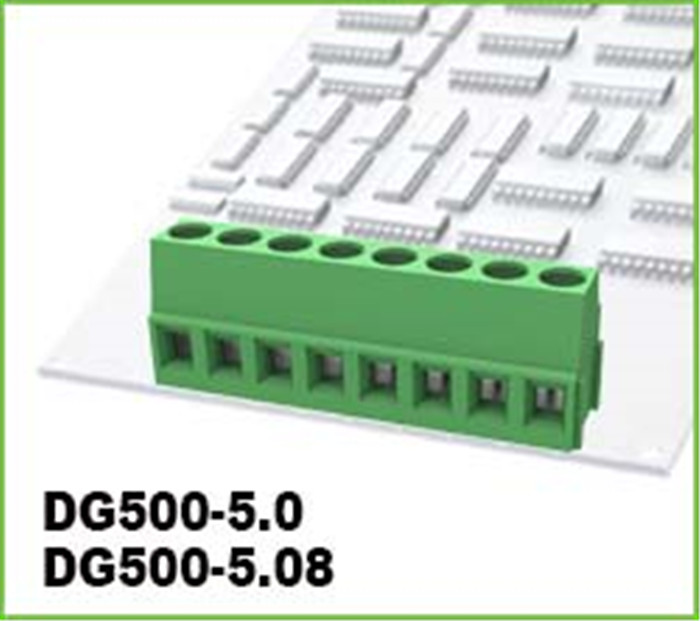 2-12 ακροδεκτών βιδωτό βύσμα 5.08 mm PCB