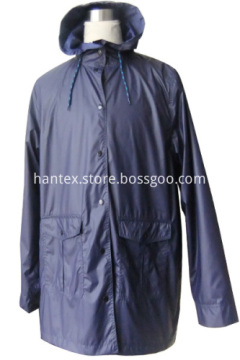 High quality pu coated nylon raincoat/raincoat poncho