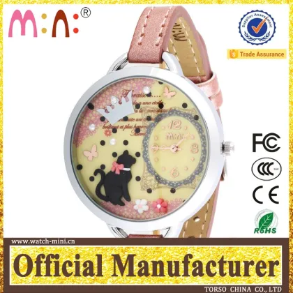 Korea mini brand 3d miniature tourbillon watch vivi for girl fitness watch