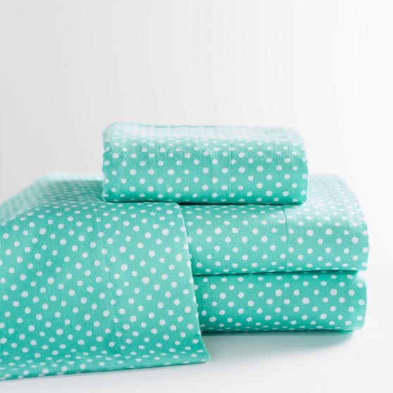 Egyptian cotton snow dot sheets