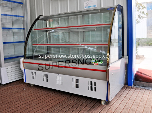 stainless steel refrigerated display showcase