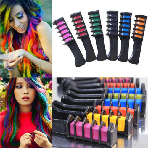 Hair Chalk Comb Shimmer Cheveux Temporaire Crème