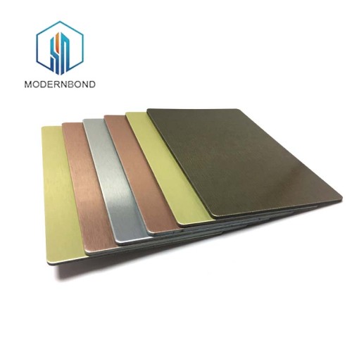 Panneau composite en aluminium PVDF mat pour la décoration intérieure