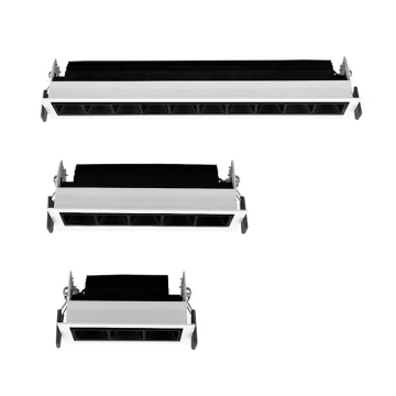 Anti-Glare Adjustable 3W*10 Rectangular Hotel 30W COB Linear LED Downlight Spotlight