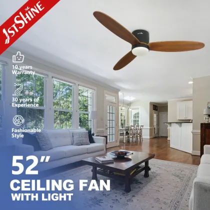 Modern LED Ceiling Fan with 3-Color Lighting