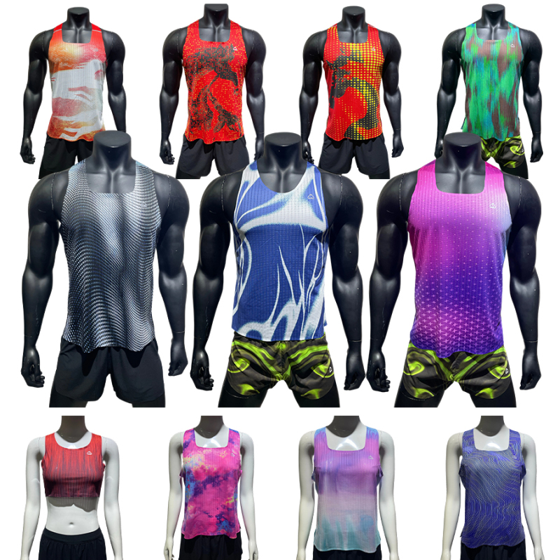 Heat Transfer Printing Running Vest Quick Dry Sports Vest Training Vest