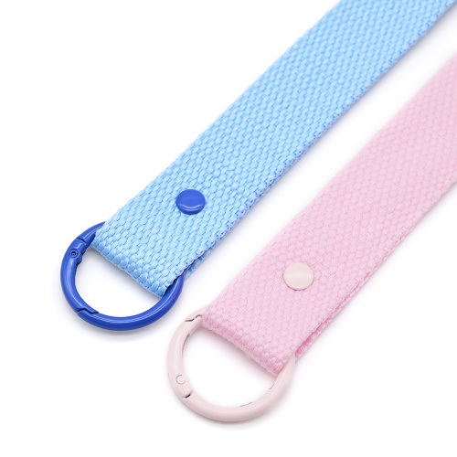 Embroidered Canvas Webbing Keychain