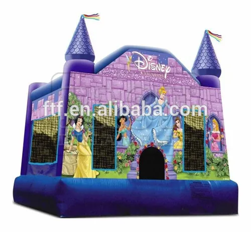 princess themed inflatable bouncer castle for kids
