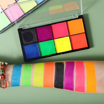 8 colori popolare palette per eyeliner di vernice per viso pastello