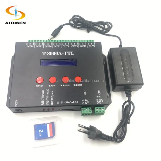 Programmable SD Card Control for WS2811 T8000 LED Pixel Lighting (AC220V to DC5V/DC12V) Software & Controller