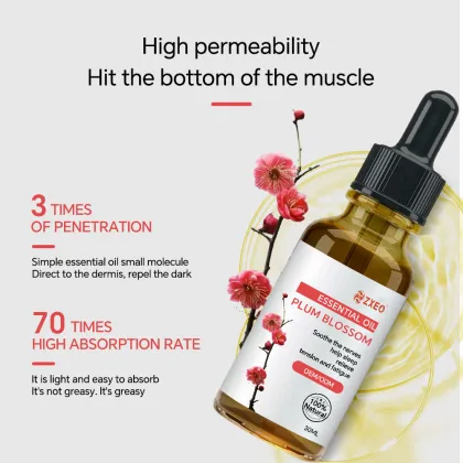 Pure Natural Organic Aromatherapy Body Massage Oil Plum Blossom Essential Oil