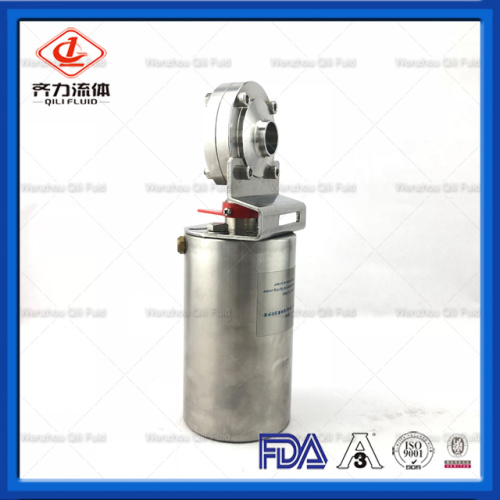 sanitary stainless steel Pneumatic butterfly valve