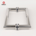 Wood door stainless steel right angle large handle