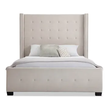 Bedroom Furniture American Style Button Tufting Upholstered Fabric Bed Wholesale Bedroom Sets CX612