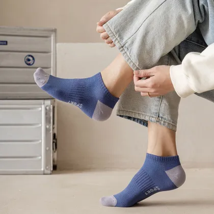 2022 New Klein Blue Boys Low Top Socks for Men - Sports Casual Short Socks