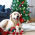 Santa juguetes chirriantes para perros cachorro, peluche peluche juguete