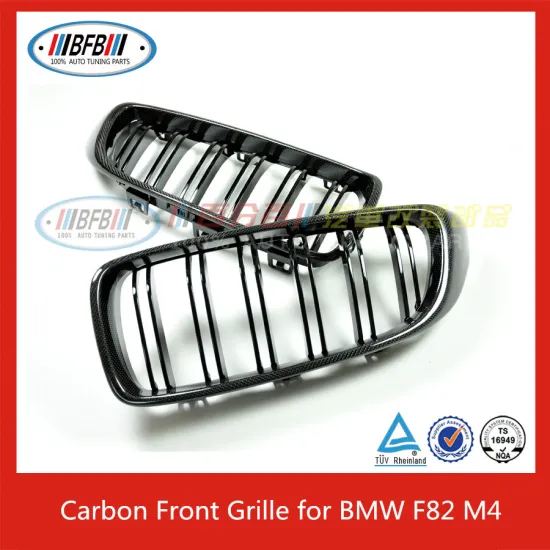 M3 M4 Replacement Dual Slats CARBON FIBER TRI COLOR M LOOK FRONT BUMPER GRILLE FOR BMW F80 F82