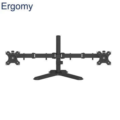 AM3B-42 Steel Monitor Dual Arm Stand for Two Computer Screens