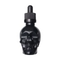 Beard Oil Black Clear Skull Glass Dropper Bottle