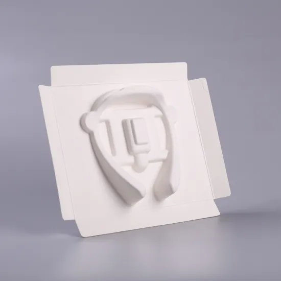 Recyclable Pulp Molded Packaging Tray Insert for Headphone