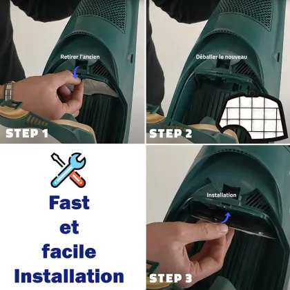 Vorwerk Kobold Vacuum Cleaner Filter Replacement and Motor Protection Accessories for VK150 and VK140 Models