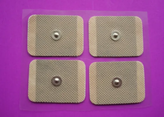 Conductive Gel Health Care Tens Electrode Massage Pad, Tens Unit Pads For Home Use, Brown Snap Electrode Pads