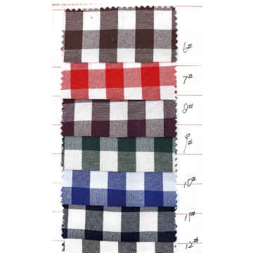 yarn dyed small check oxford fabric