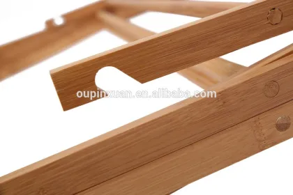 Household Essentials Folding Towel Drying Bamboo Rack, Outside Rack