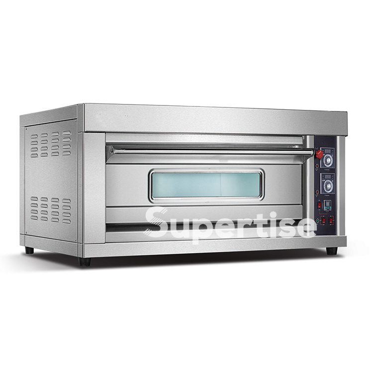 Compact Electric Deck Oven with Steam Injection Tube