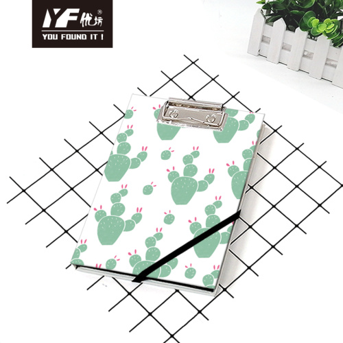 Coil Bound Books Custom cactus style cute A5 clipboard with notebook Manufactory