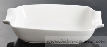 Rectangular Shape Luxury Super White Hotel And Restaurant Rice Soup Dessert Salad Pasta Serving Bowls By Ceramic Porcelain Fine