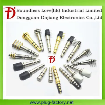 3.5mm POM plastic rohs pcb headphone plug