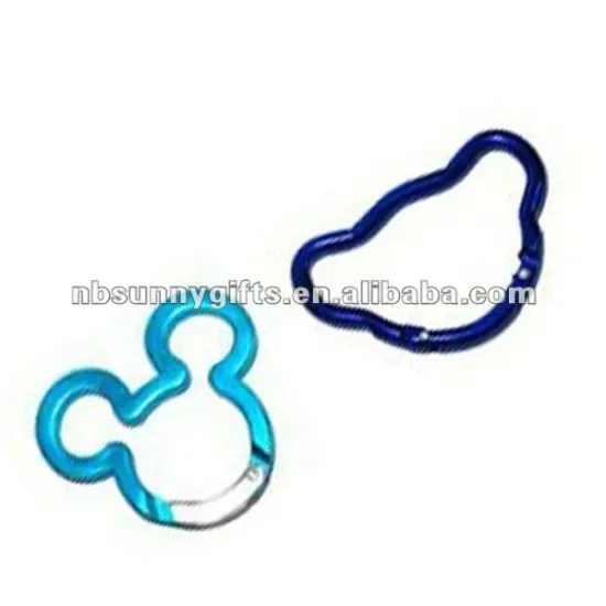 bear head shape aluminum carabiner