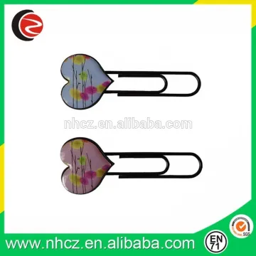 Heart shaped metal bookmark