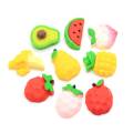 Wholesale  Peach Various Fruits Shaped Flatback Resins Cabochon Kitchen Table Fridge Decoration Spacer DIY Craft Decor