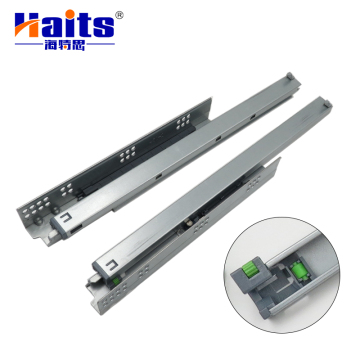 High-Quality Adjustment Handle Concealed Slide Drawer Runners with 3D Iron and Cold-Rolled Steel Clips