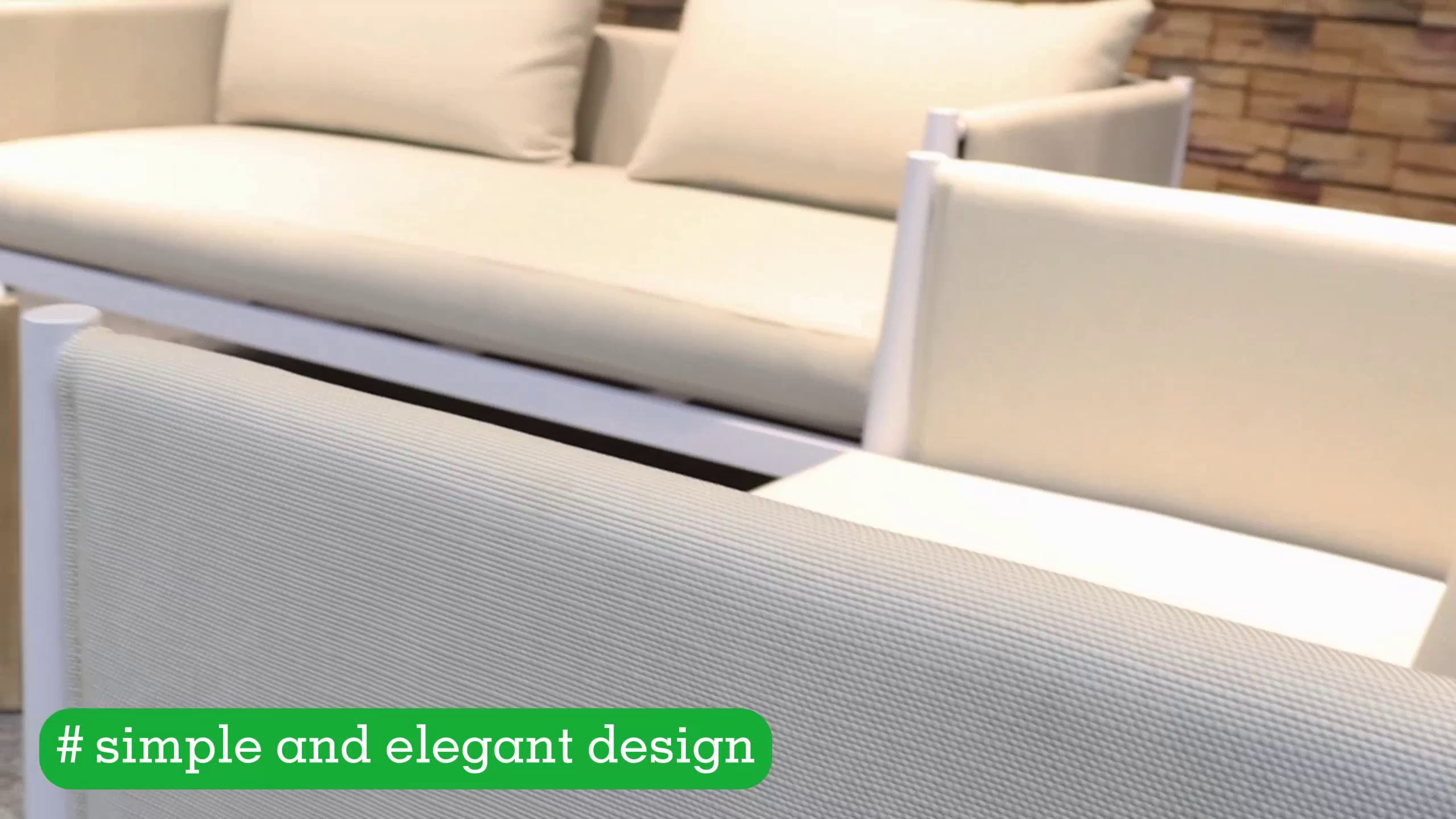 Modern Outdoor Sofa Set with Aluminum Sectional Garden Patio Furniture