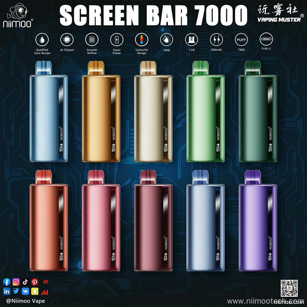 Screen Bar Vape 7000 Puffs