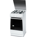 White Freestaning Oven 60cm Self-cleaning