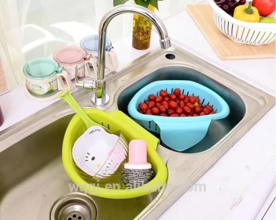 Kitchen Hanging Drain Basket Vegetables and Fruits Drain Basket