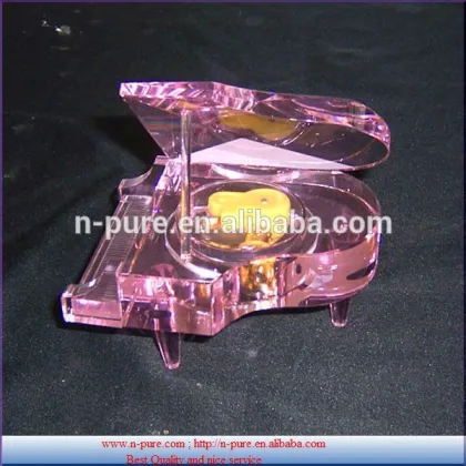 Piano model decoration Beautiful piano adornment K9 Crystal piano model