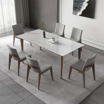 Nordic Solid Wood Dining Table - Modern Simple Japanese Log Style