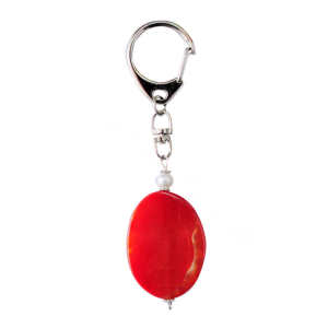 Natural Gemstone Agate Keychain