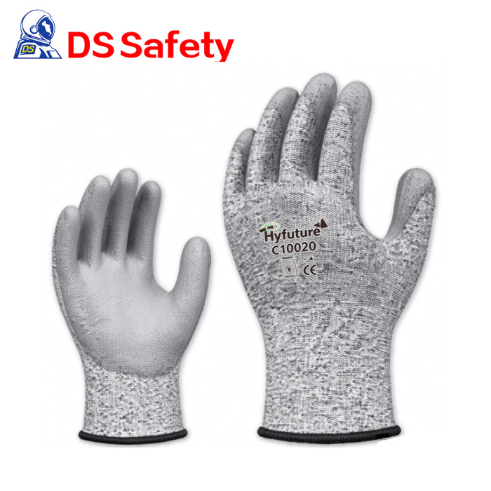 Guantes resistentes a cortes de PET reciclado Hyfuture C1002D